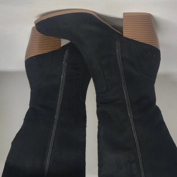 Style & Co. Warrda Knee High Boots Black, Women’s Size 11, Block Heel, Side Zip - Picture 9 of 10